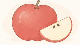蘋果日系手繪插畫